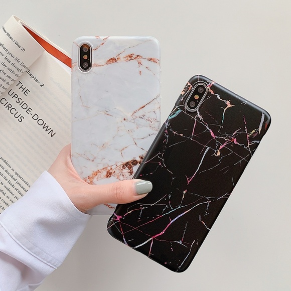 ⚠️LAST iPhone 7 Plus / 8 Plus Black Marble case - Picture 2 of 7